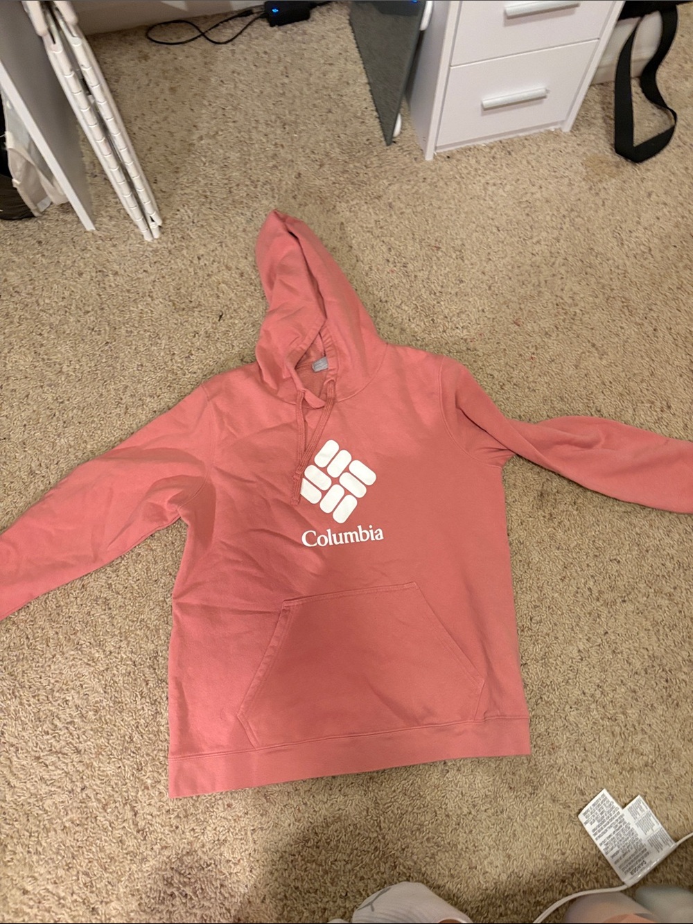 Columbia Coral Pink Logo Hoodie